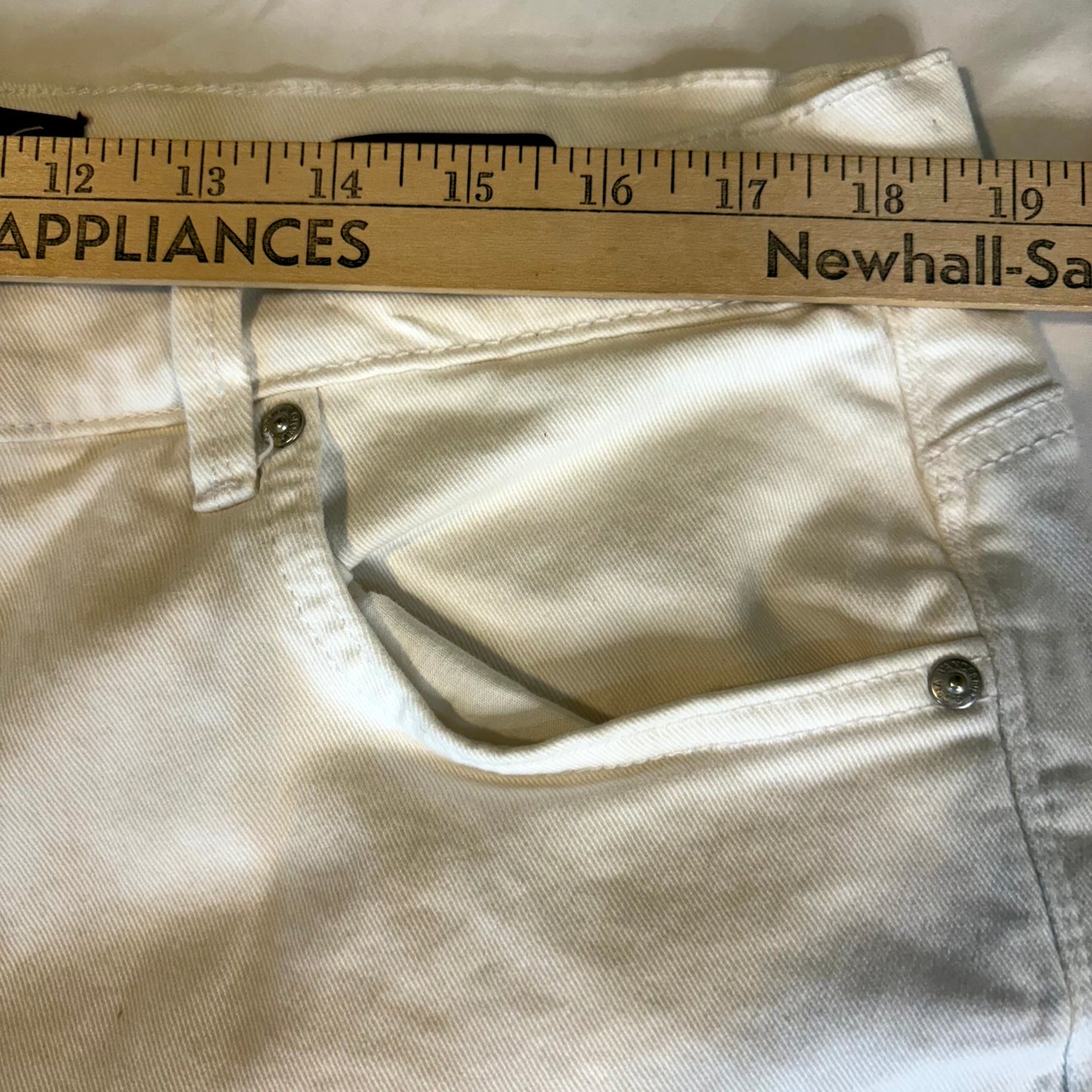 Gloria Vanderbilt Women’s Amanda Jeans 18W White Straight Leg Classic Fit Plus Size