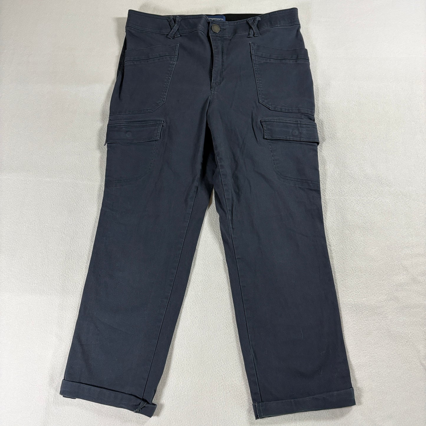 Skinny Jeans Dark Wash Stretch Denim Mid Rise Women Tag 16 Fits Like 34X26 Slim