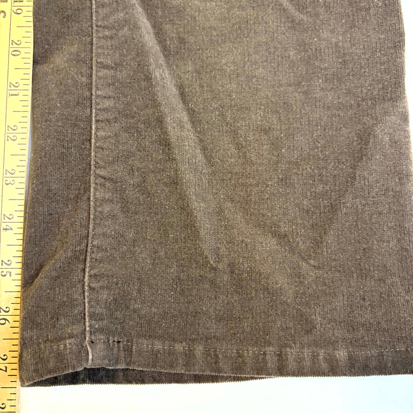 Chico’s Women’s Pants Size 1 Short Brown Straight Leg Stretch Cotton Blend Casual