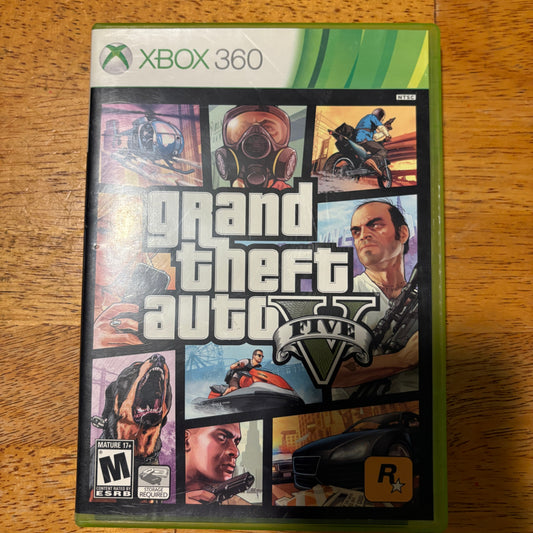 Grand Theft Auto V GTA 5 Xbox 360 Game Complete Tested Rockstar Open World