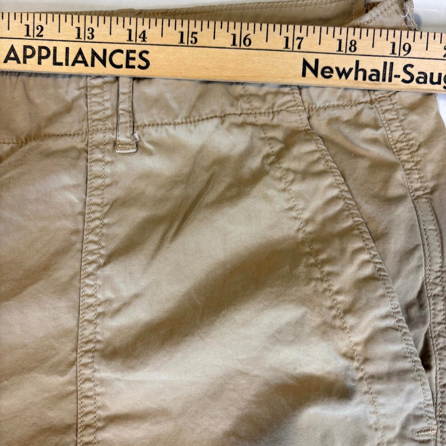 Lauren Ralph Lauren Women’s Pants Size 16 Beige Cargo Capri Cropped Casual Cotton