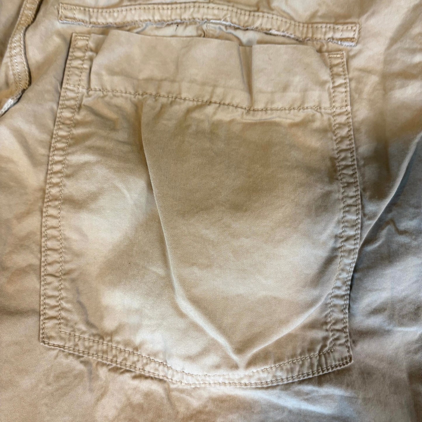 Lauren Ralph Lauren Women’s Pants Size 16 Beige Cargo Capri Cropped Casual Cotton