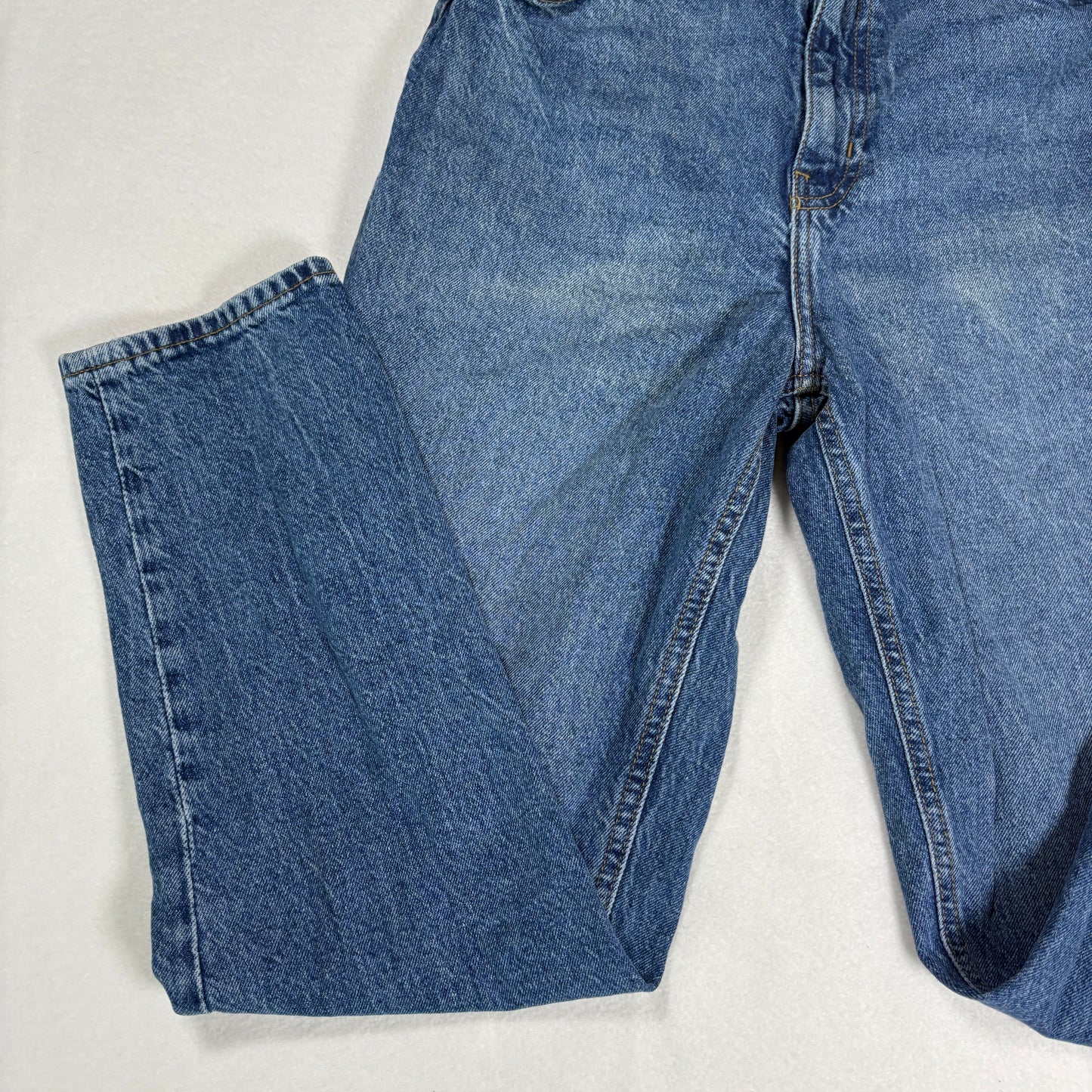 H&M Womens Jeans Size 6 High Rise Straight Leg Blue Denim Vintage 90s Y2K Grunge