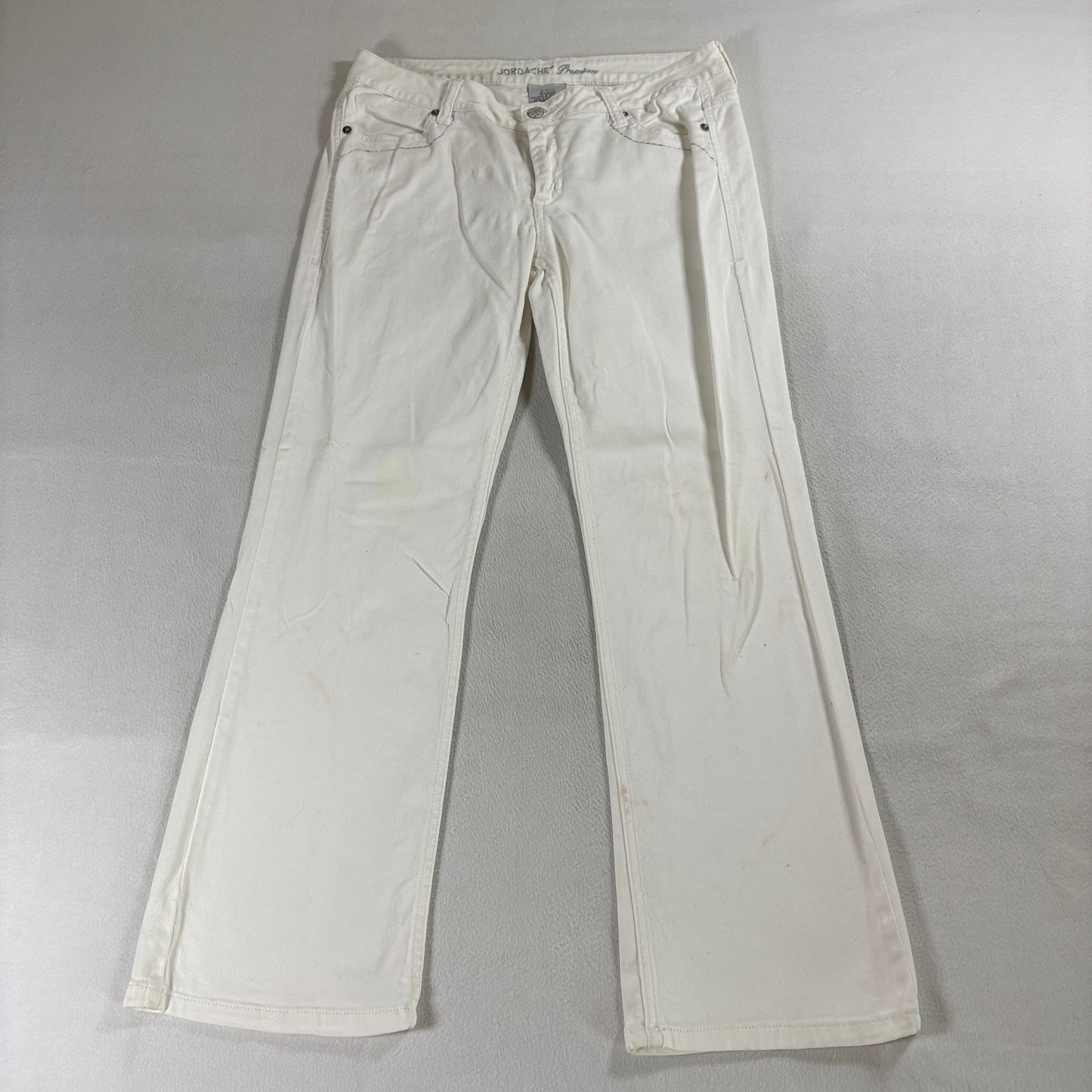 Bootcut Jeans Jordache Premium Tag 10 Petite Fits Like 33X28 White Stretch Denim