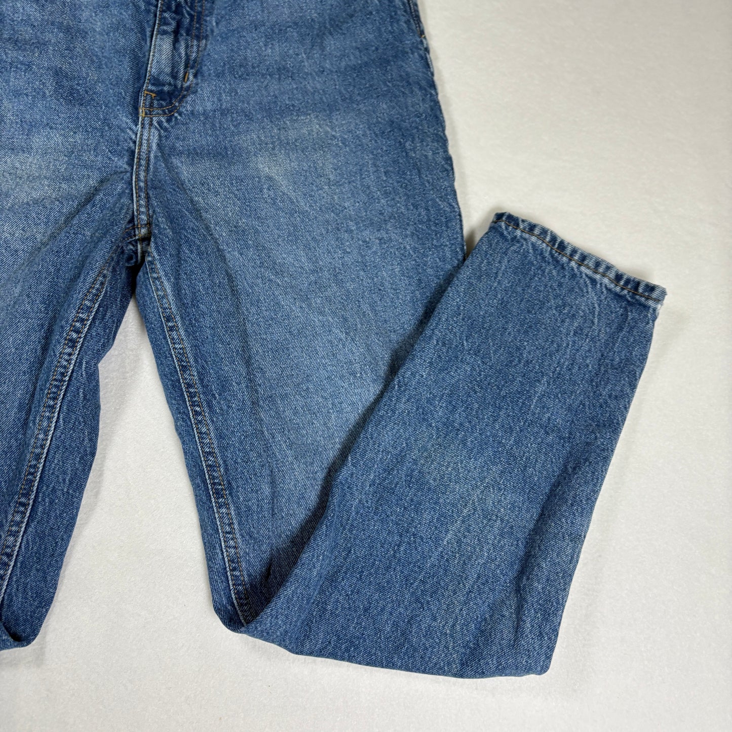 H&M Womens Jeans Size 6 High Rise Straight Leg Blue Denim Vintage 90s Y2K Grunge