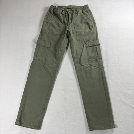 American Eagle Cargo Pants Womens 2 Olive Green Stretch Utility Pockets