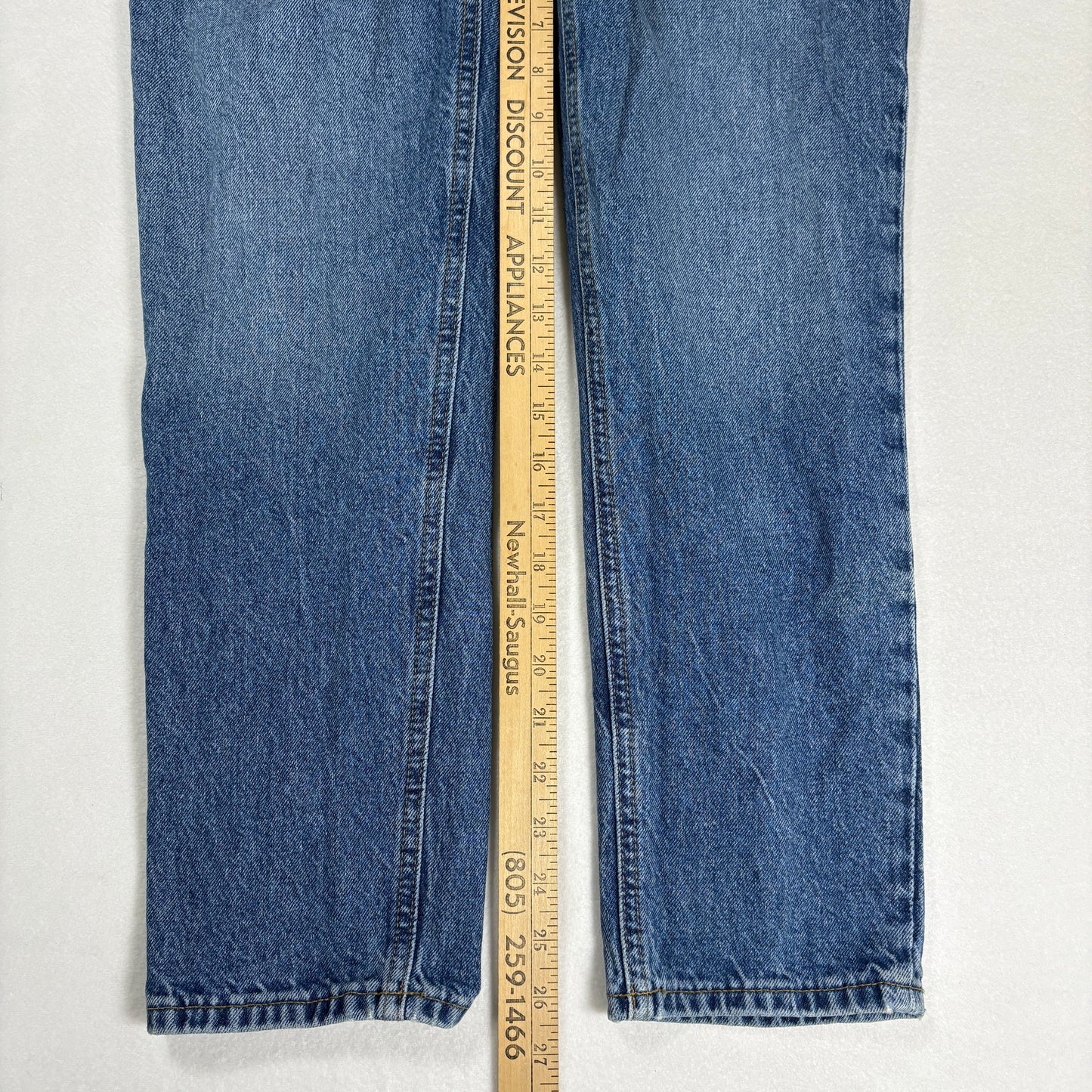 H&M Womens Jeans Size 6 High Rise Straight Leg Blue Denim Vintage 90s Y2K Grunge