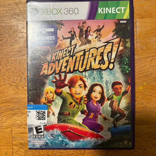 Xbox 360 Video Game Kinect Adventures Complete With Manual Family Party Fun Play