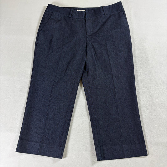 Dress Pants Career Straight Leg Stretch Merona Tag 12 Fits Like 34X21 Dark Blue