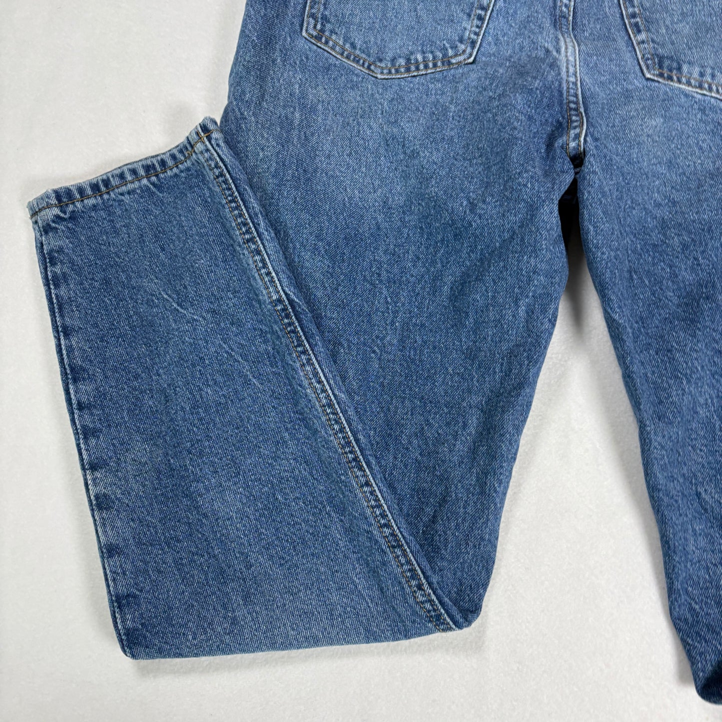 H&M Womens Jeans Size 6 High Rise Straight Leg Blue Denim Vintage 90s Y2K Grunge