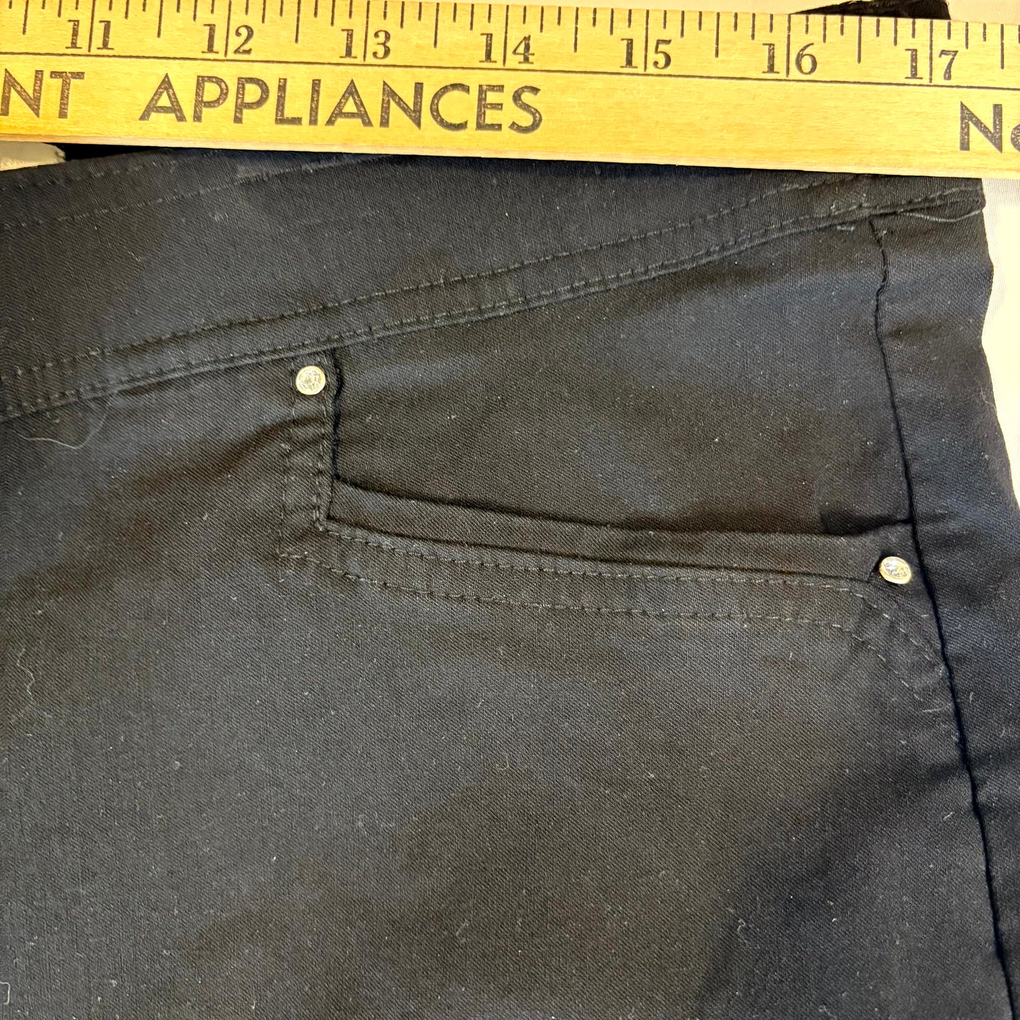 89th + Madison Women’s Black Pull-On Pants Size XL Stretch Slim Fit Rayon Blend