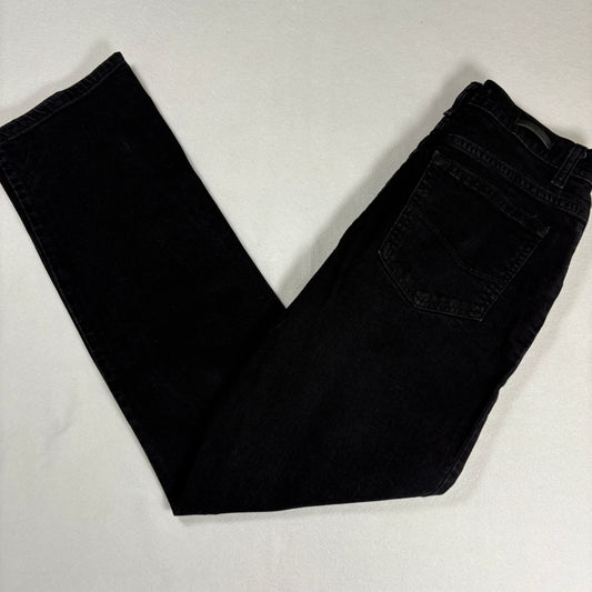 Womens Black Jeans Size 8 High Rise Straight Leg Y2K 90s Vintage Denim