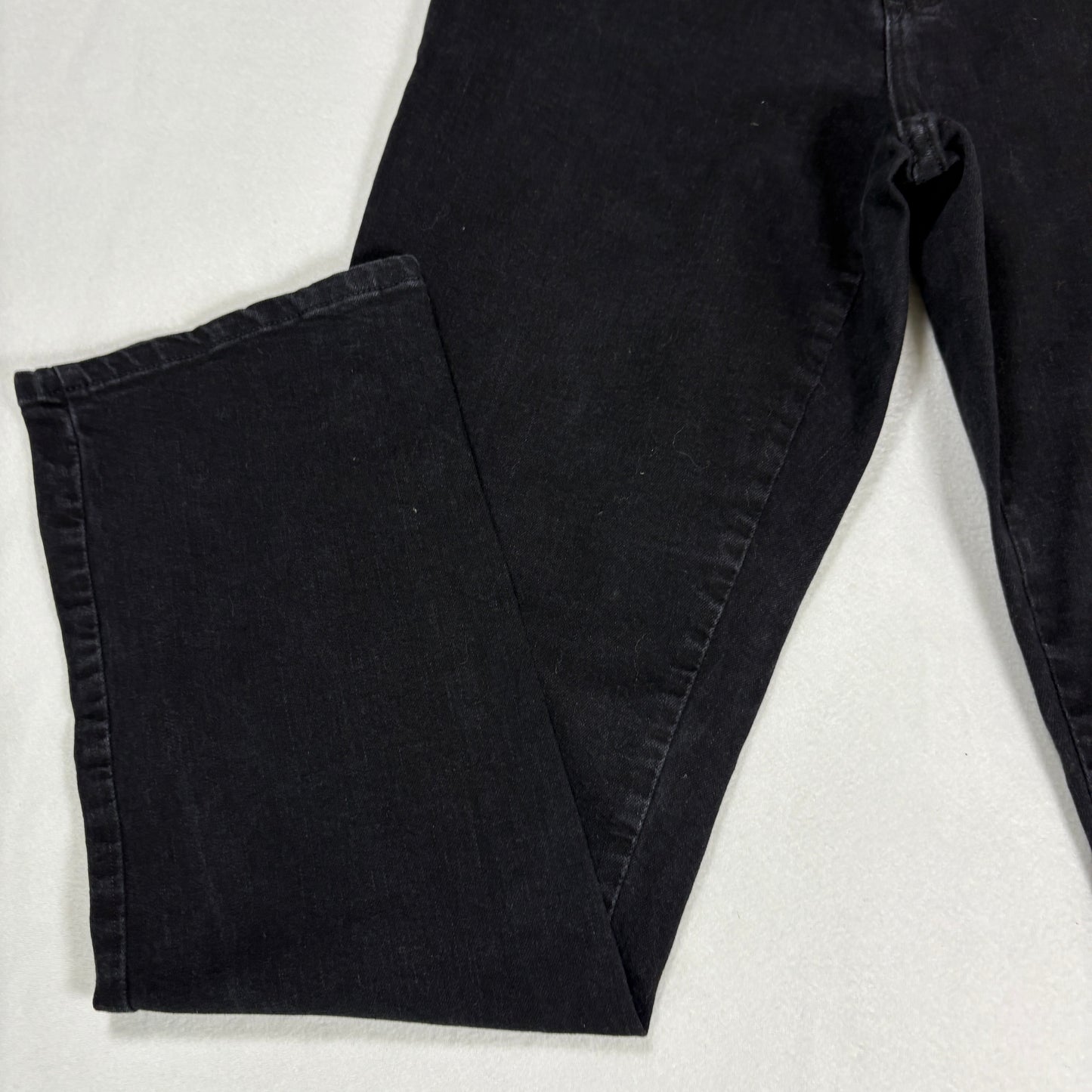 Womens Black Jeans Size 8 High Rise Straight Leg Y2K 90s Vintage Denim