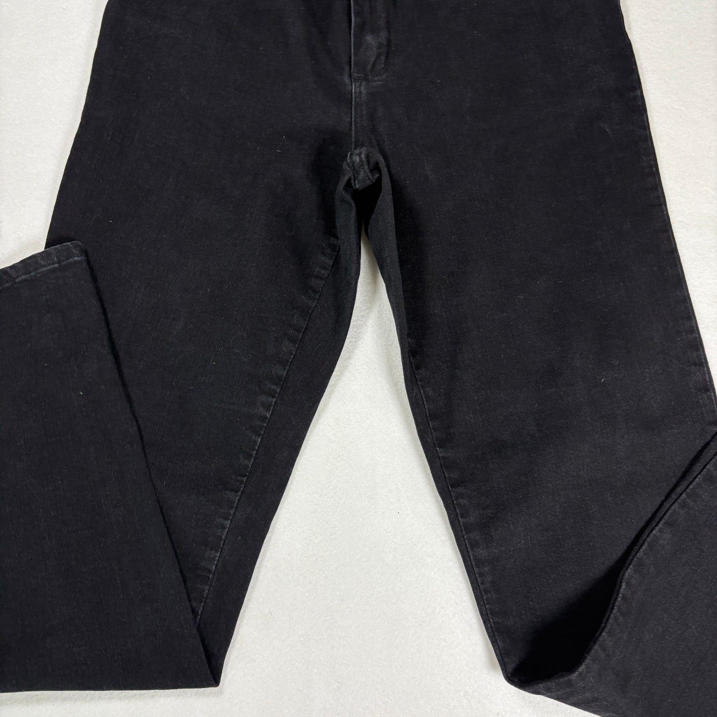 Womens Black Jeans Size 8 High Rise Straight Leg Y2K 90s Vintage Denim