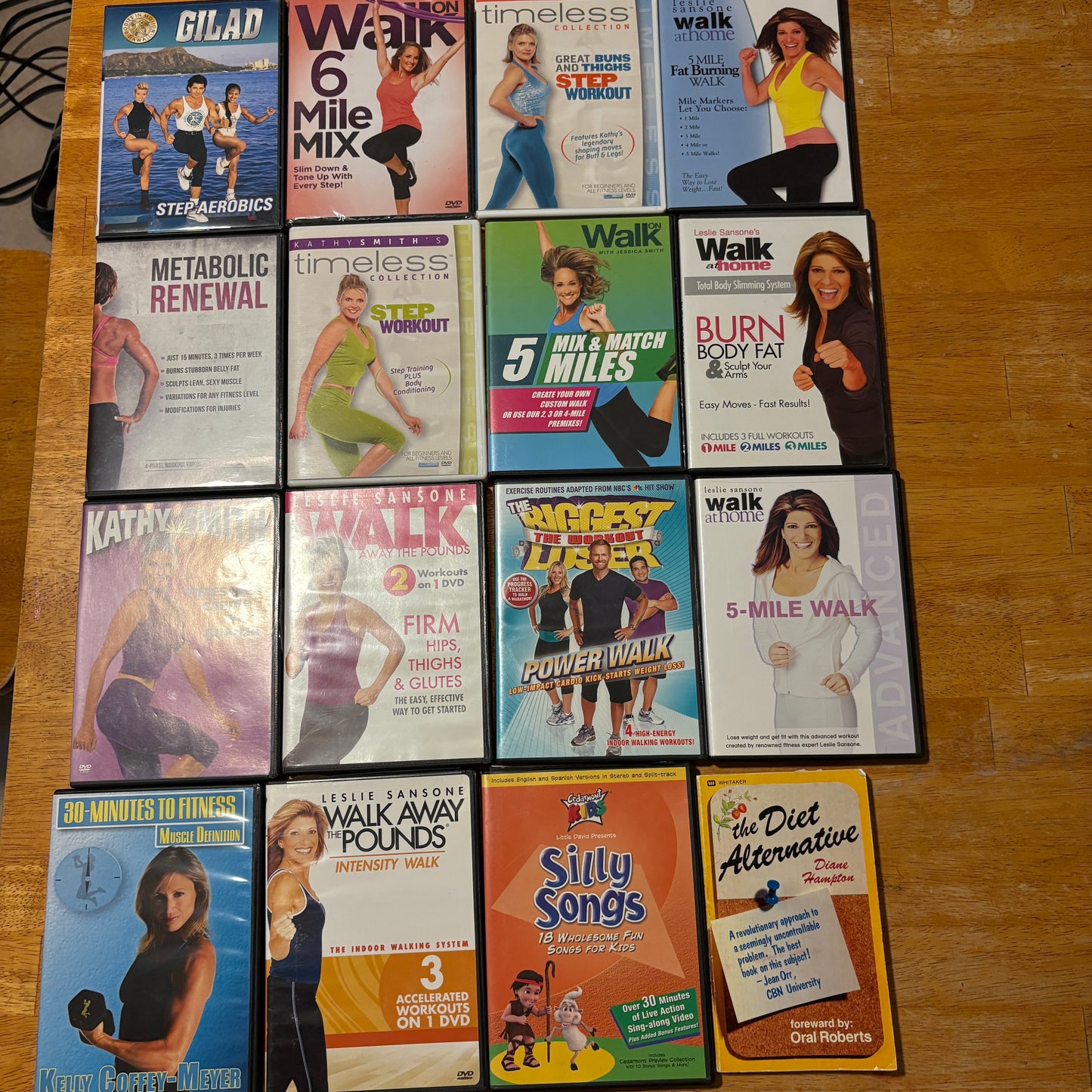 DVD Workout Fitness Lot Leslie Sansone Walk Away Pounds Kathy Smith Mix DVD Set!