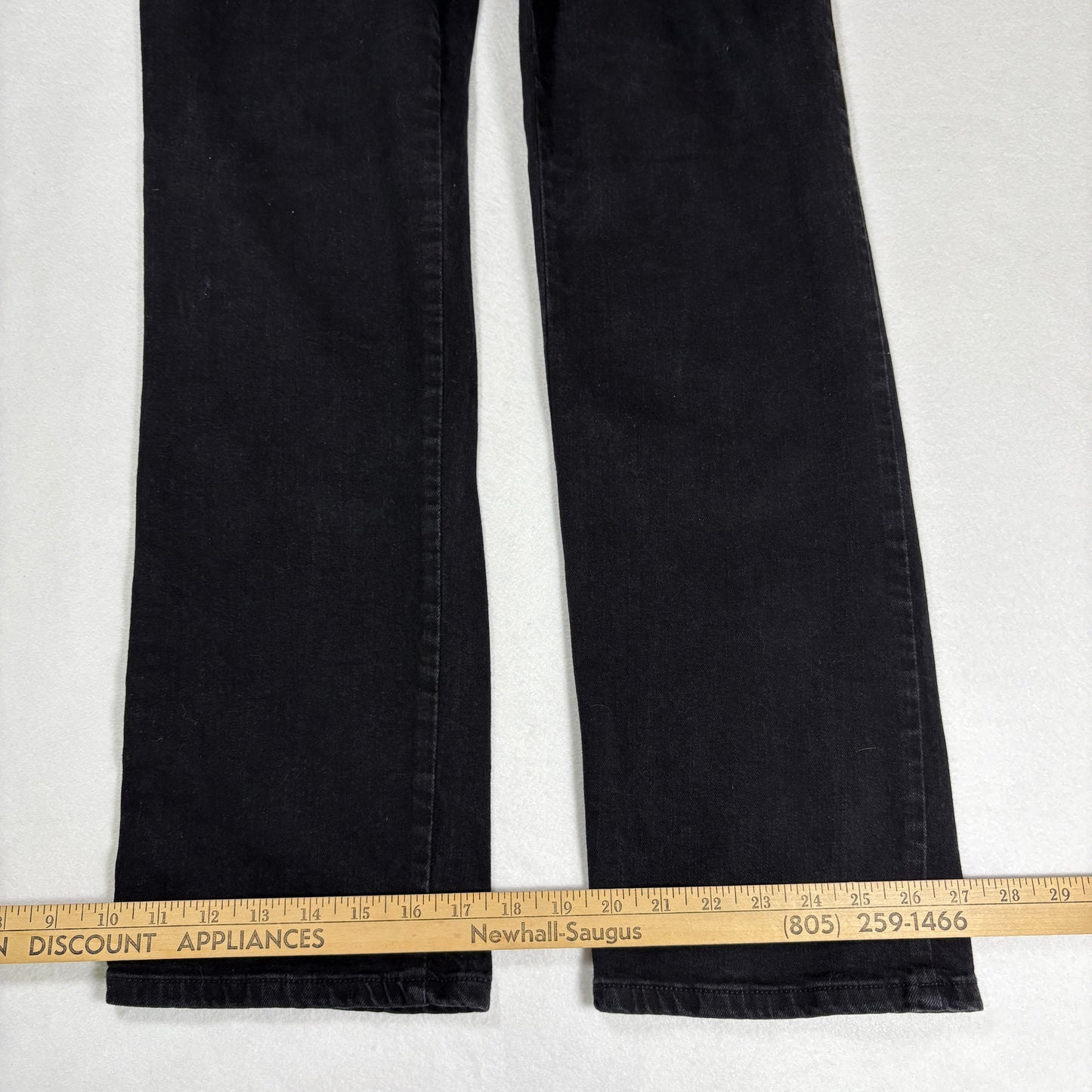 Womens Black Jeans Size 8 High Rise Straight Leg Y2K 90s Vintage Denim
