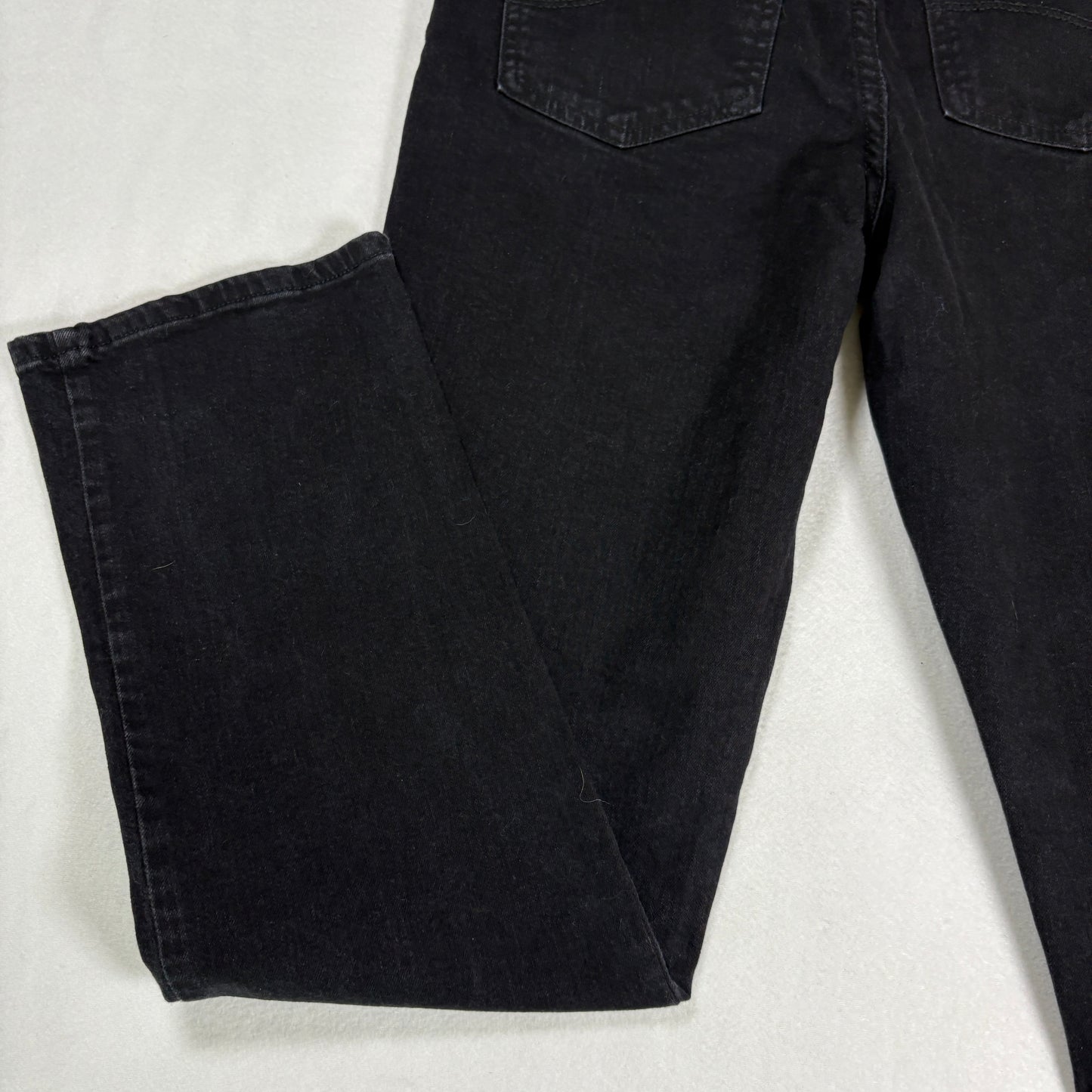 Womens Black Jeans Size 8 High Rise Straight Leg Y2K 90s Vintage Denim