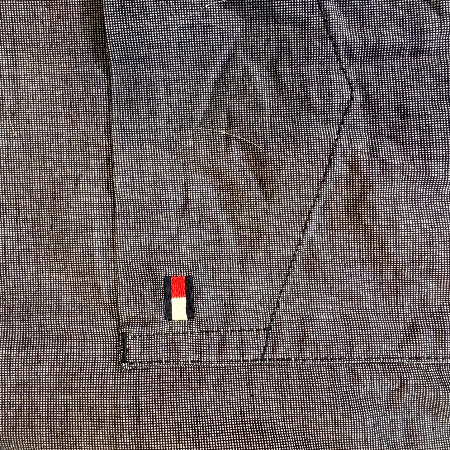 Tommy Hilfiger Men’s Button-Up Shirt Chambray Blue 3XL Long Sleeve Casual