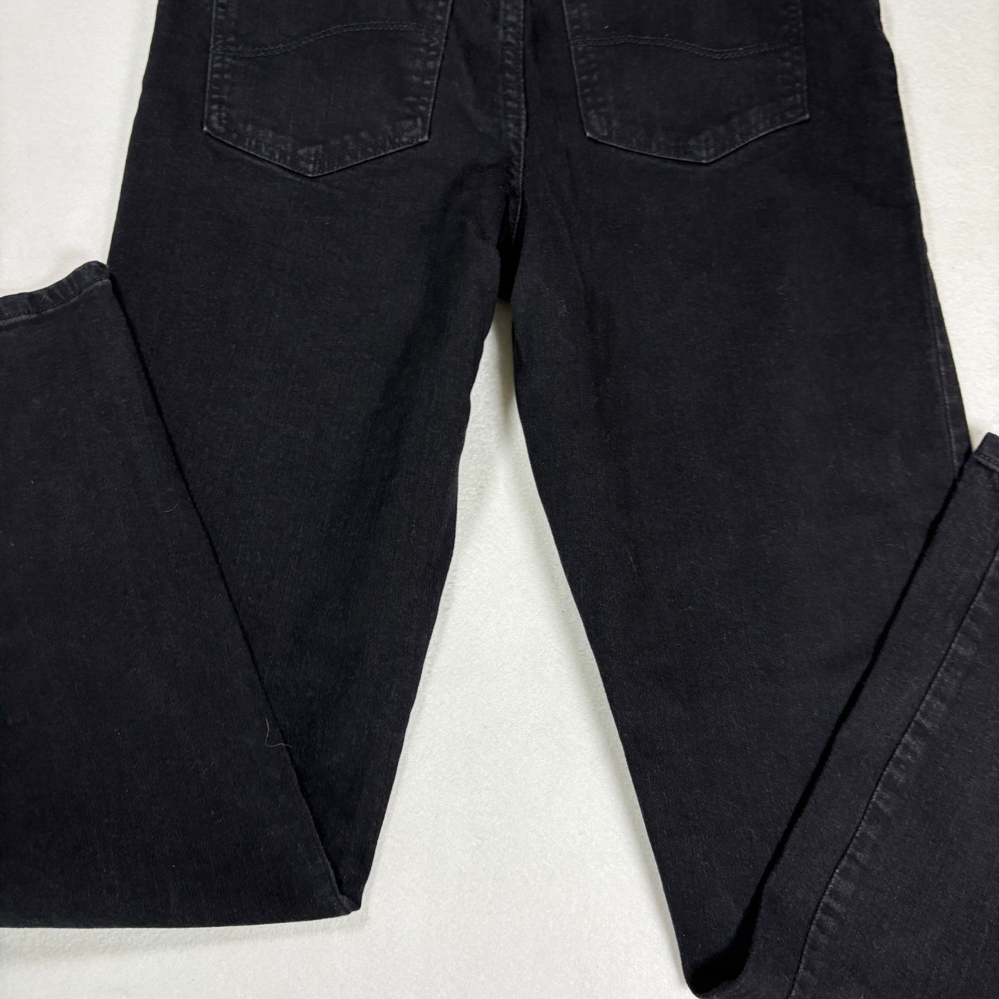 Womens Black Jeans Size 8 High Rise Straight Leg Y2K 90s Vintage Denim