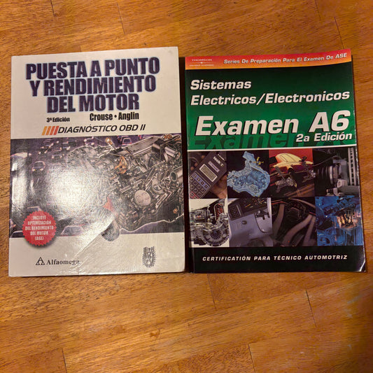 ASE A6 Examen Sistemas Electricos + Puesta a Punto Motor OBD II Español