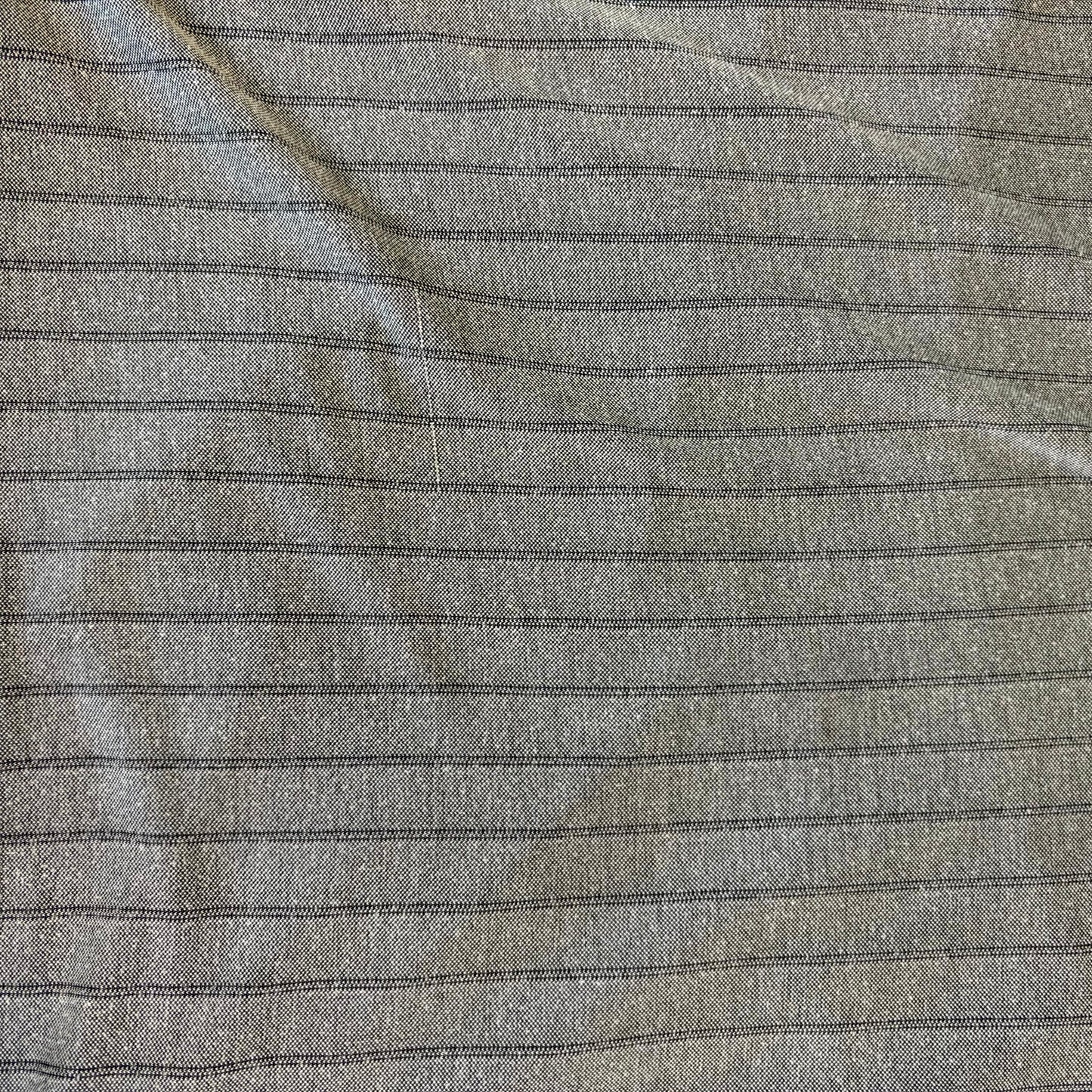 Nat Nast Luxury Originals Gray Pinstripe Polo Shirt Short Sleeve Men’s XL Rayon Blend