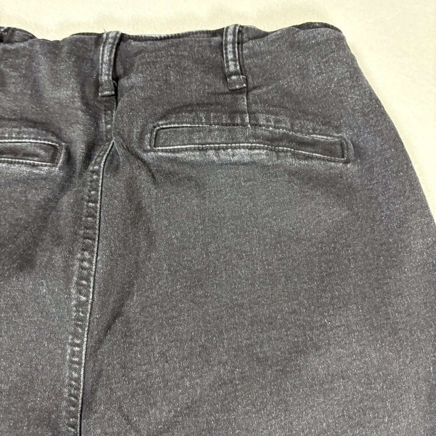 Womens Black High Rise Jeans Size 8 Straight Leg Button Fly Y2K 90s Denim