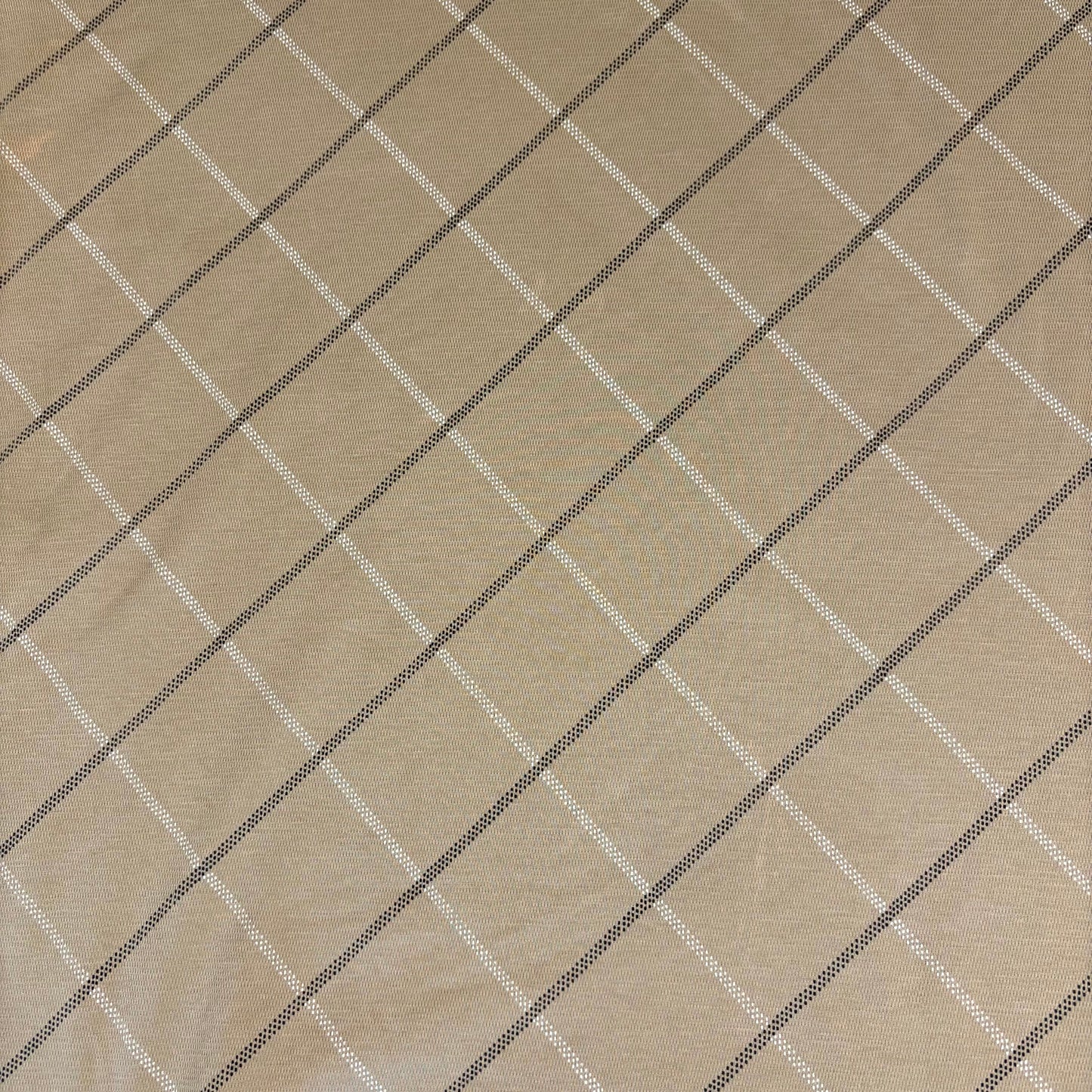 St John’s Bay Men’s Polo Shirt 2XLT Tan Diamond Pattern Quick-Dri Pima Cotton