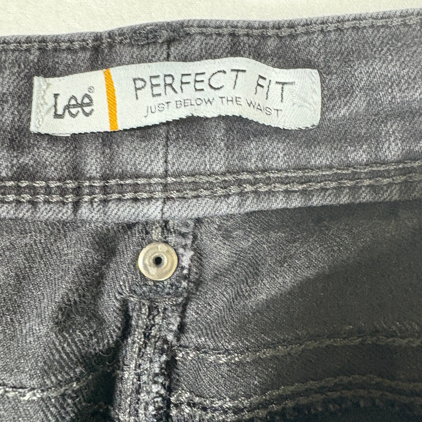 Lee Womens Black Jeans Size 8 Short Perfect Fit Bootcut Stretch Denim