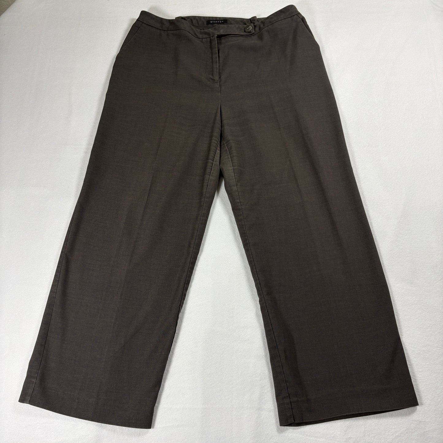 Norton McNaughton Pants Womens 14 Stretch Brown Career Casualwear Workwear BizX