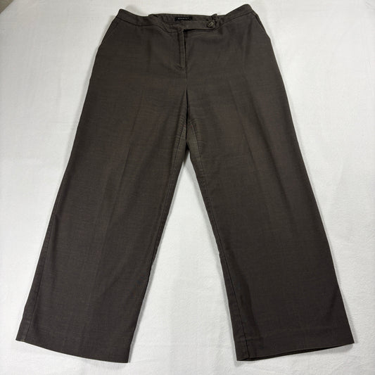 Norton McNaughton Pants Womens 14 Stretch Brown Career Casualwear Workwear BizX