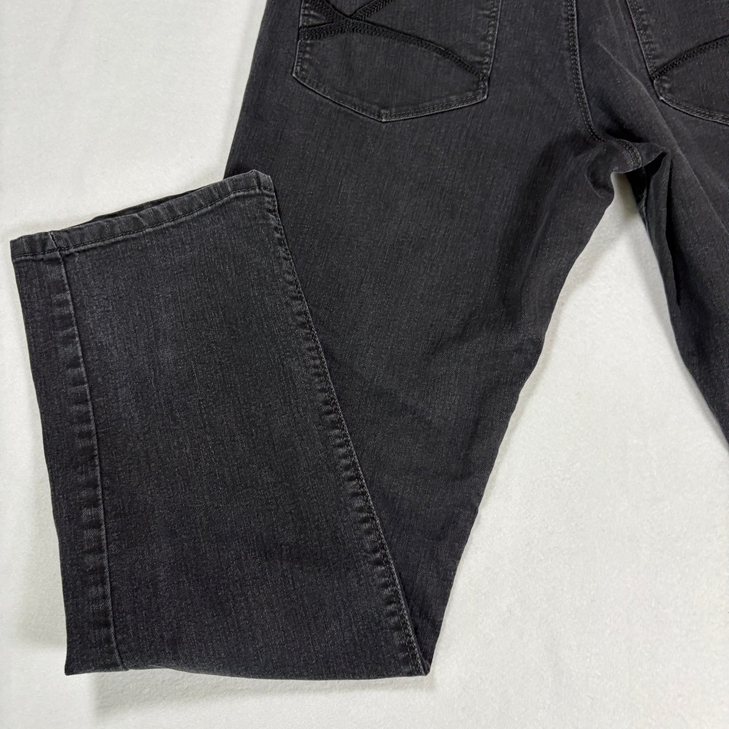 Lee Womens Black Jeans Size 8 Short Perfect Fit Bootcut Stretch Denim