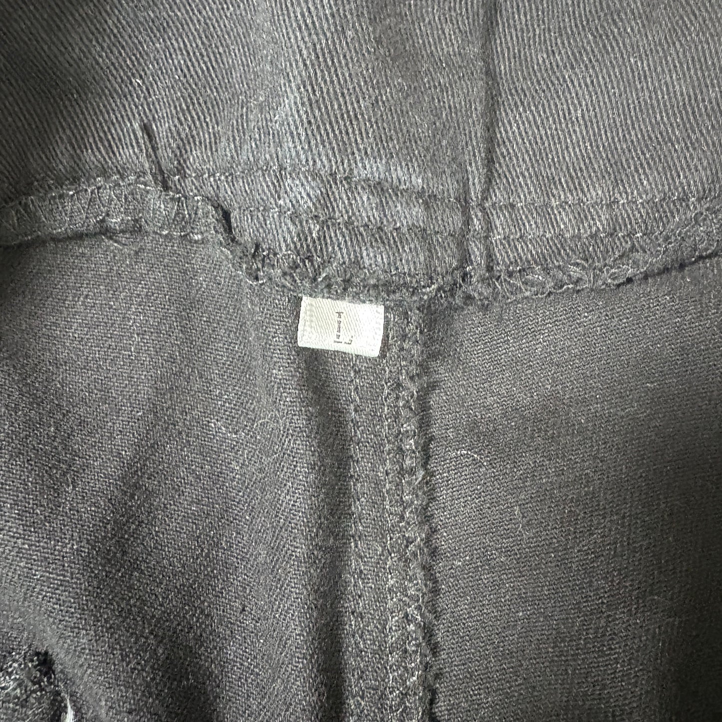 Womens Black Cargo Pants Size L Y2K 90s Grunge Utility Goth Baggy Streetwear