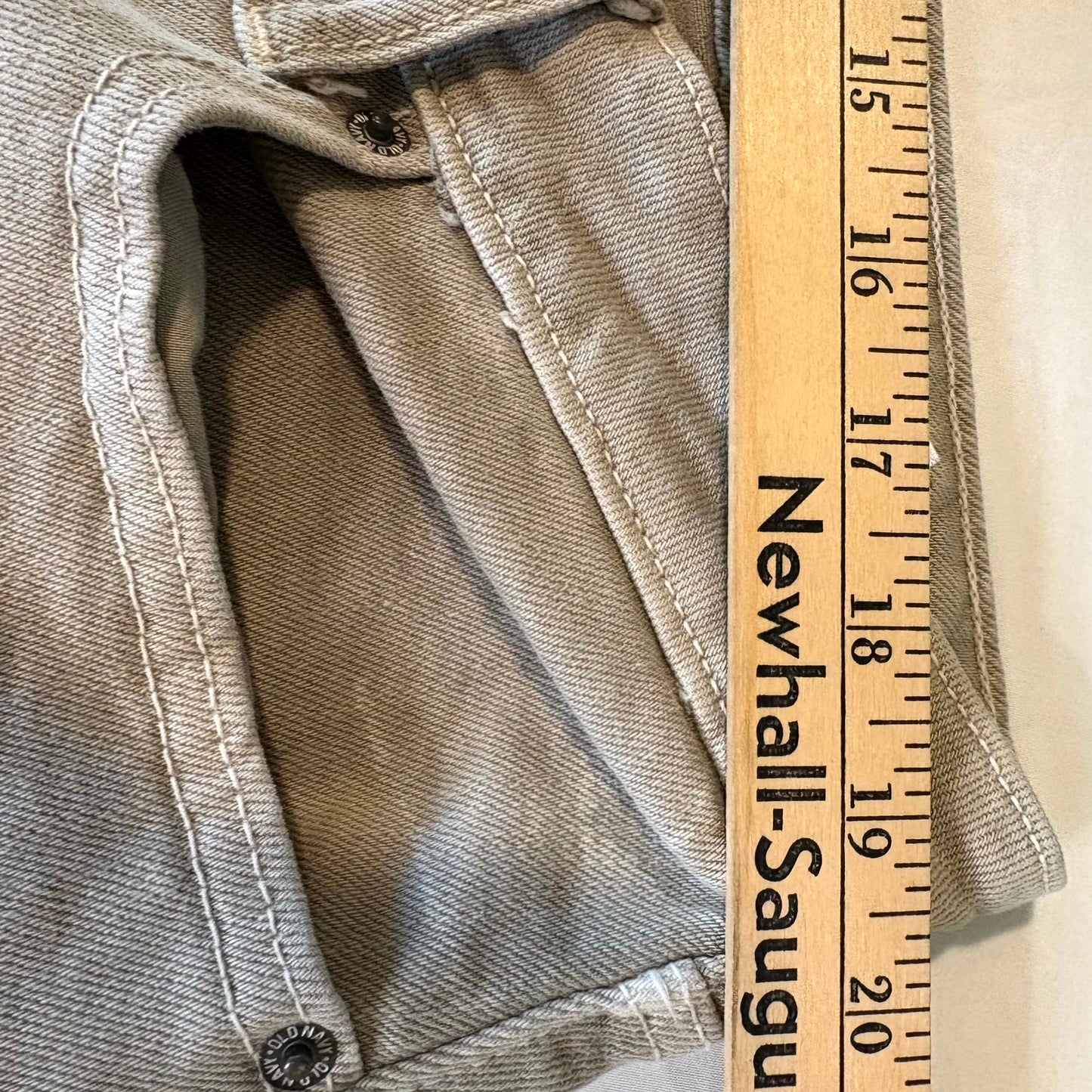 Old Navy OG Straight High-Rise Gray Jeans Women's 20 Secret-Smooth Pockets