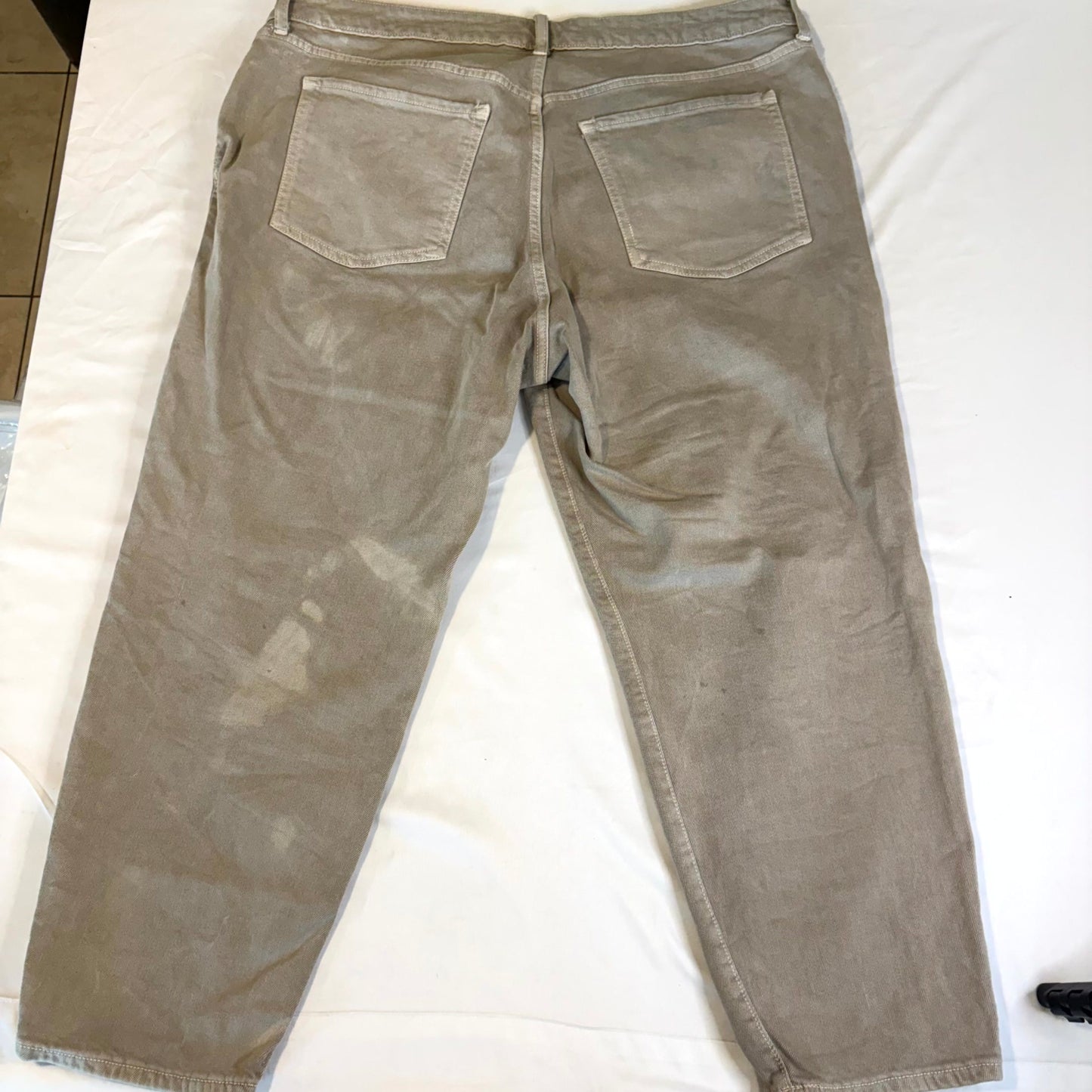 Old Navy OG Straight High-Rise Gray Jeans Women's 20 Secret-Smooth Pockets