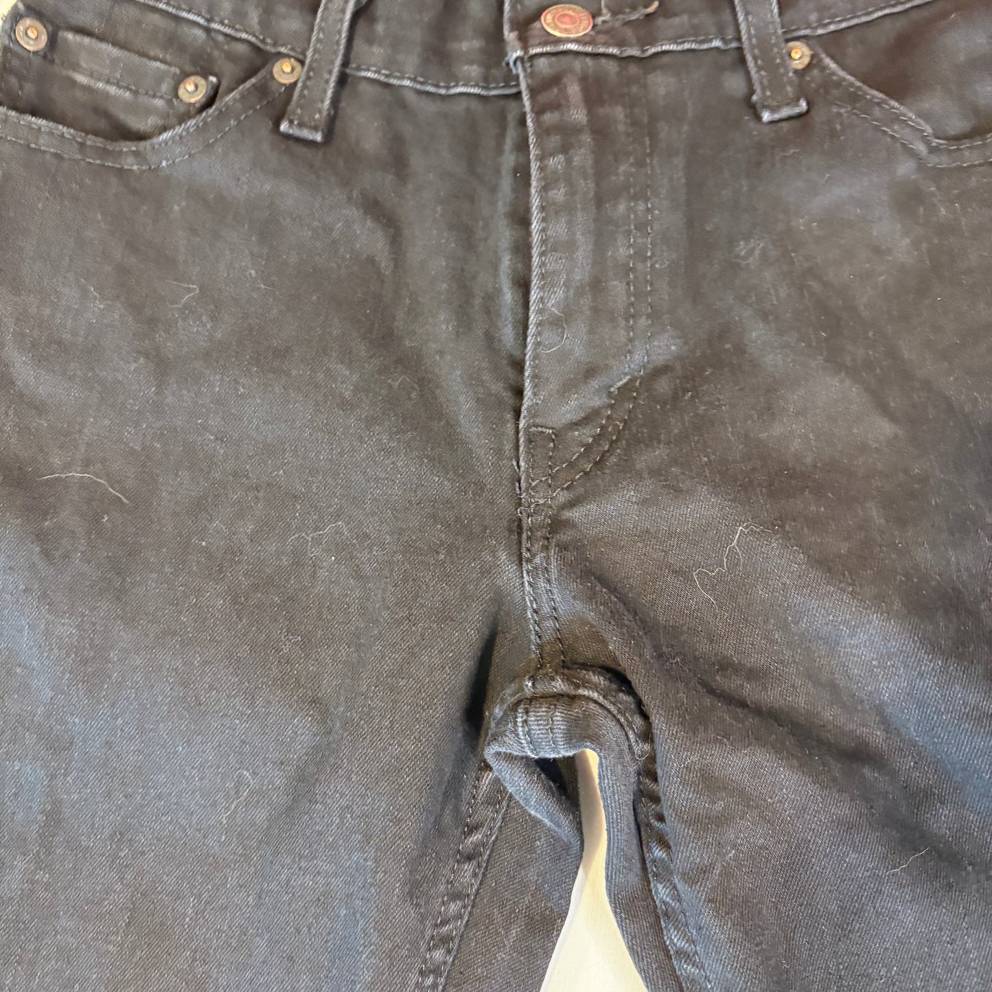 Levi's WaterLess Black Jeans Men W30 L32 Slim Straight Eco Friendly Denim