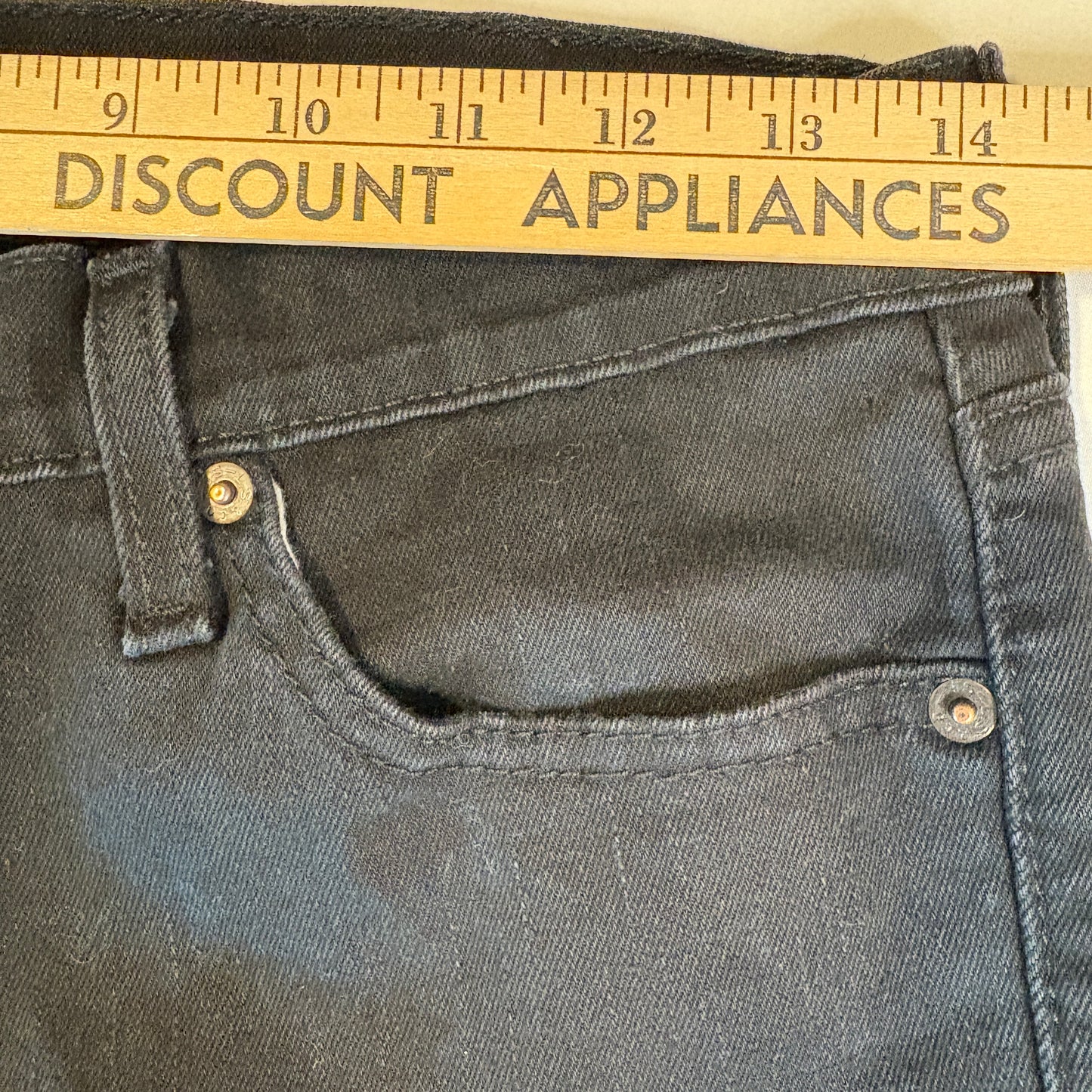 Levi's WaterLess Black Jeans Men W30 L32 Slim Straight Eco Friendly Denim