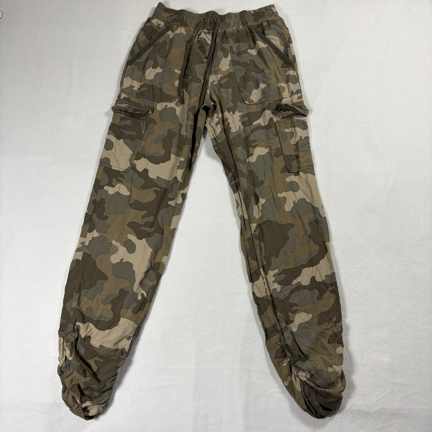 Hippie Rose Pants Womens S Camo Jogger Cargo Drawstring Streetwear Utility Fit X