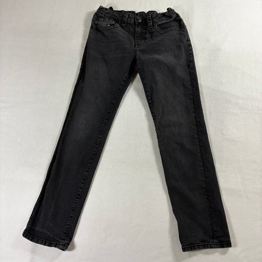 True Religion Geno Slim Jeans Black Wash Stretch Tag 12 Fits Like 24X27 Y2K