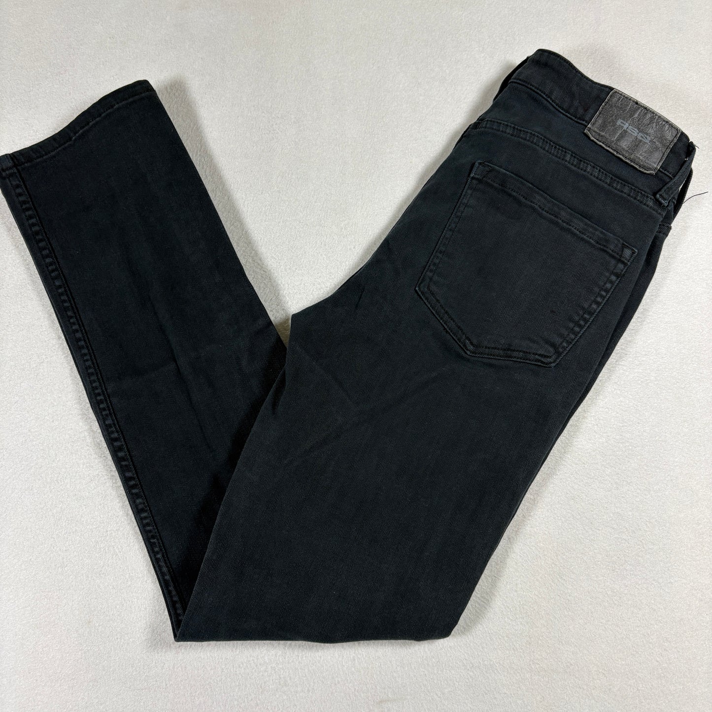 RSQ Mens Jeans 30x32 Black Slim Fit Denim Stretch Casual Streetwear Y2K Style