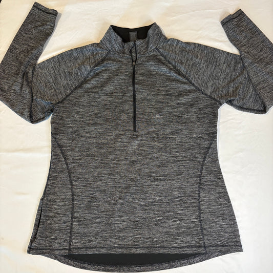 Champion Quarter Zip Pullover Men XL Gray Long Sleeve Athletic Training Top