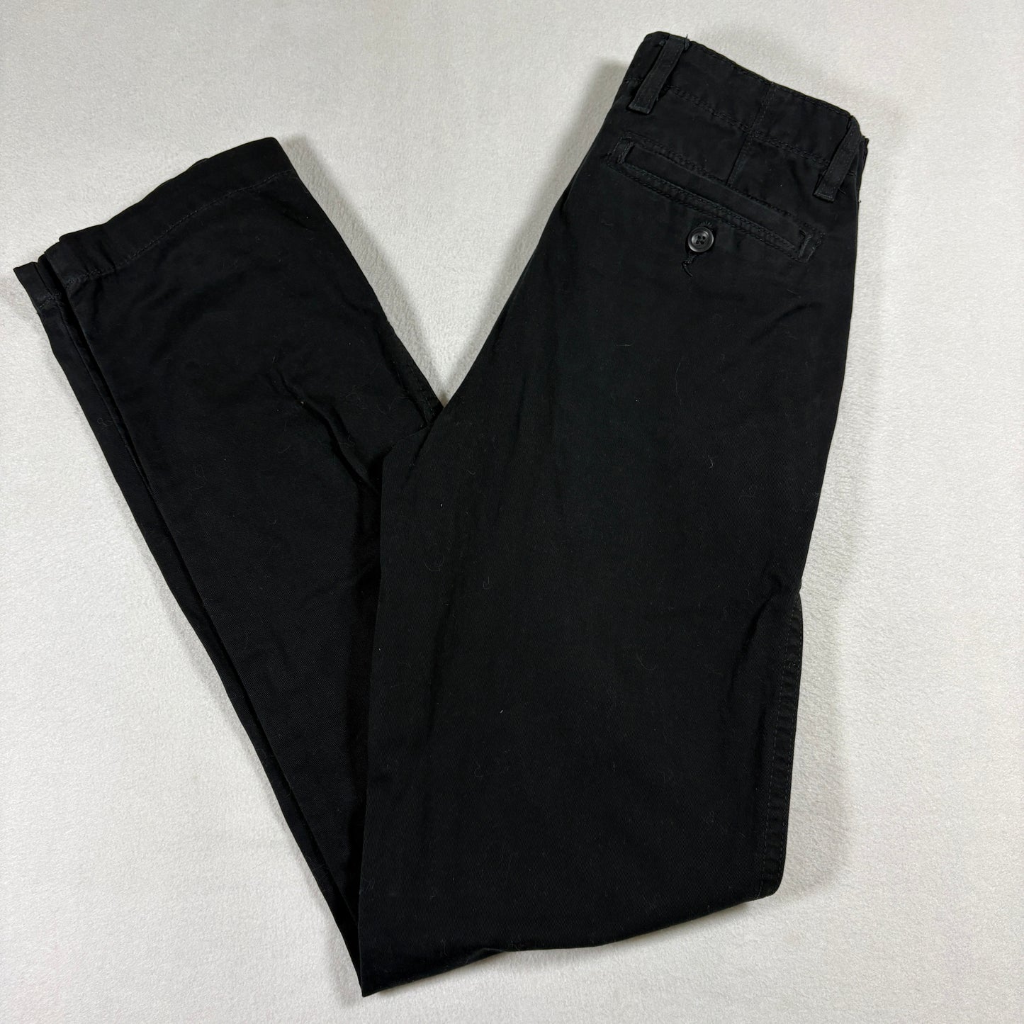 Arizona Jeans Mens 28x36 Black Flex Chino Pants Straight Fit Casual Streetwear