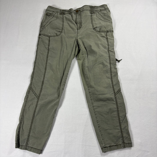 Marrakech Pants Womens 14 Olive Green Utility Cargo Streetwear Y2K Retro Fit !!!