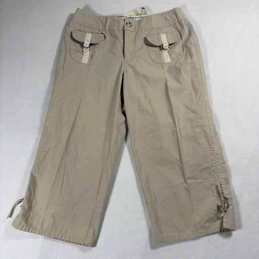 Allison Brittney Pants Womens Khaki Utility Cargo Y2K Streetwear Retro 30x20