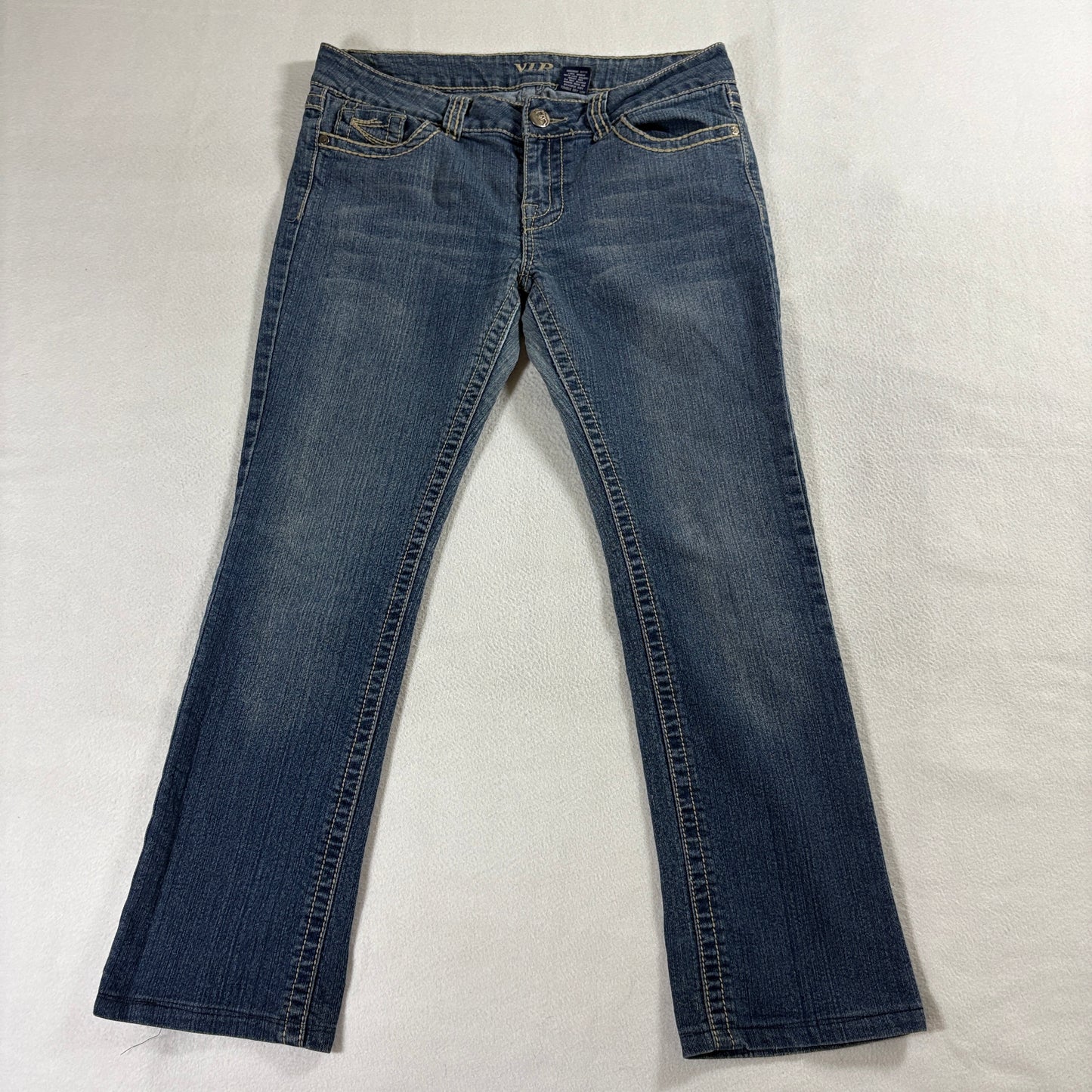 Y2K Bootcut Flare Jeans Low Rise Stretch Denim VIP Tag 11/12 Fits Like 31X26