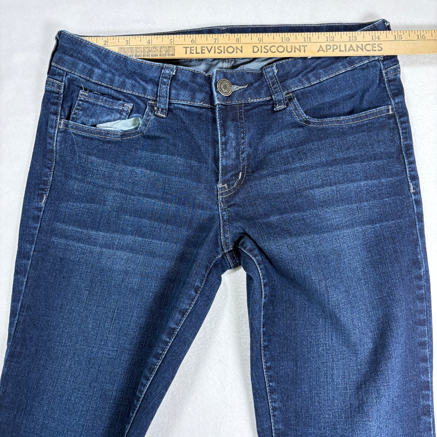 SO Womens Skinny Jeans Size 9 Dark Wash Mid Rise Stretch Denim Casual