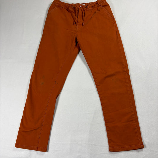 Monoprix Pants Womens 14 Rust Orange Drawstring Casual Streetwear Y2K Fit!!