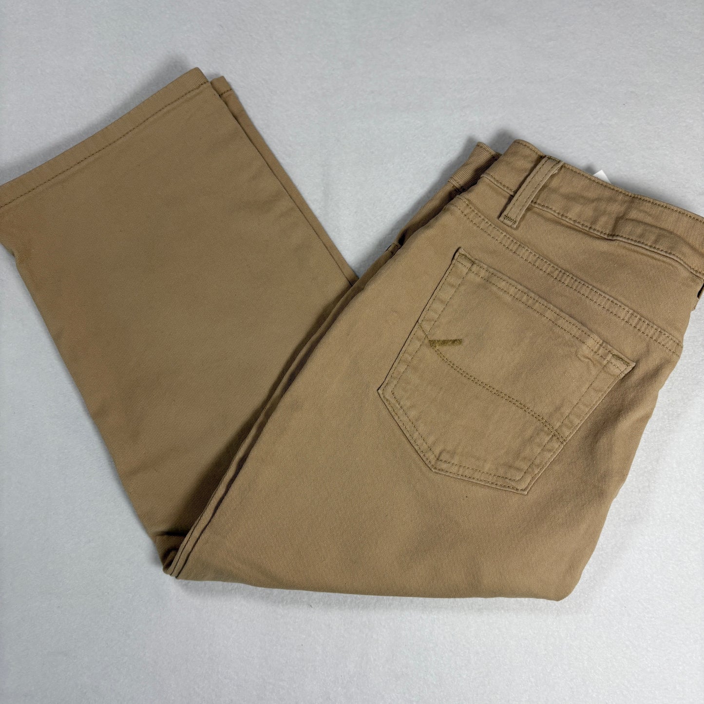 Lee Womens Relaxed Fit Jeans 8M Mid Rise Stretch Khaki Beige Denim Casual