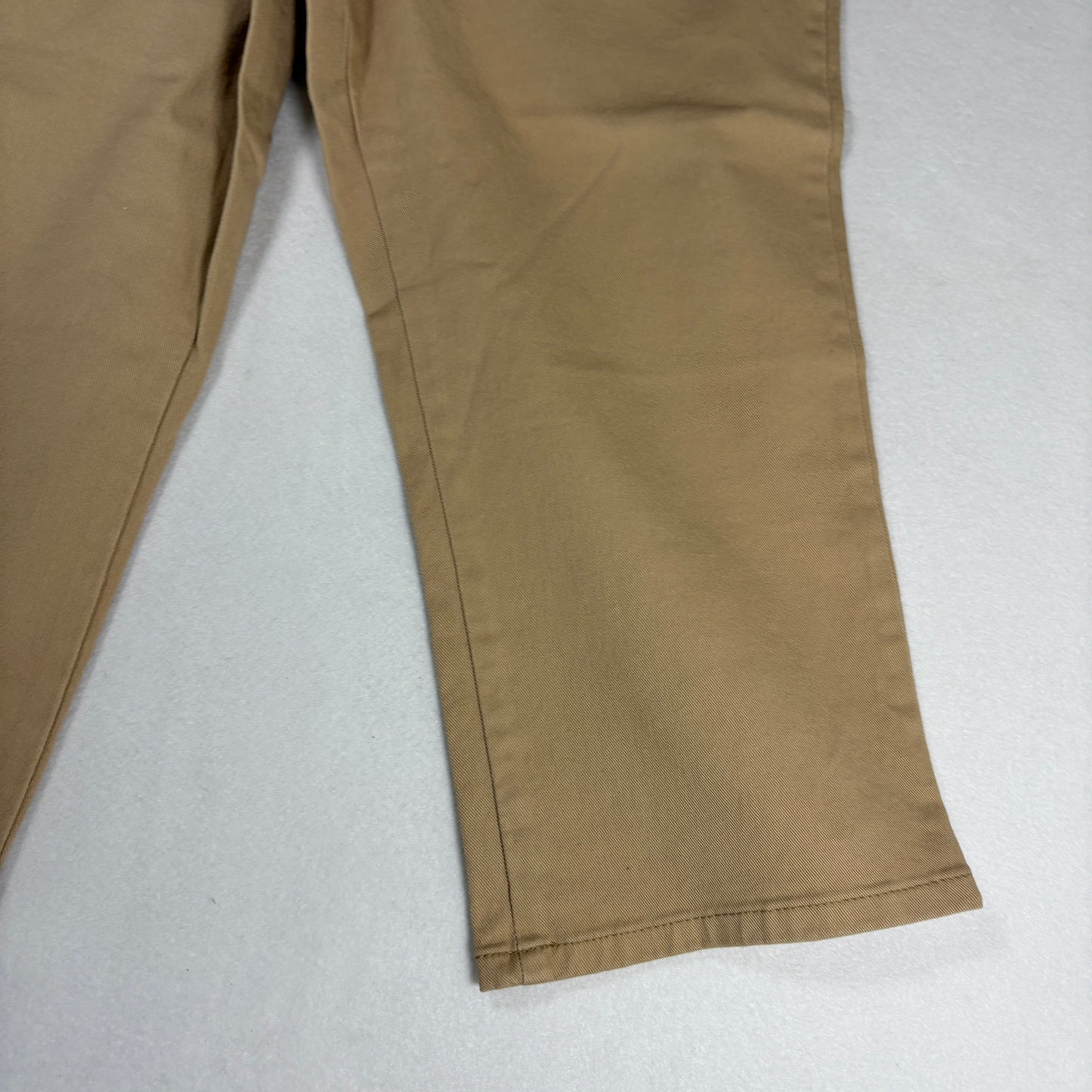 Lee Womens Relaxed Fit Jeans 8M Mid Rise Stretch Khaki Beige Denim Casual