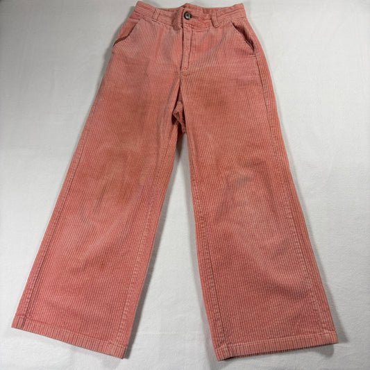 GU Corduroy Pants Womens M Pink Wide Leg Retro Y2K Streetwear Cozy Fit Soft Plush