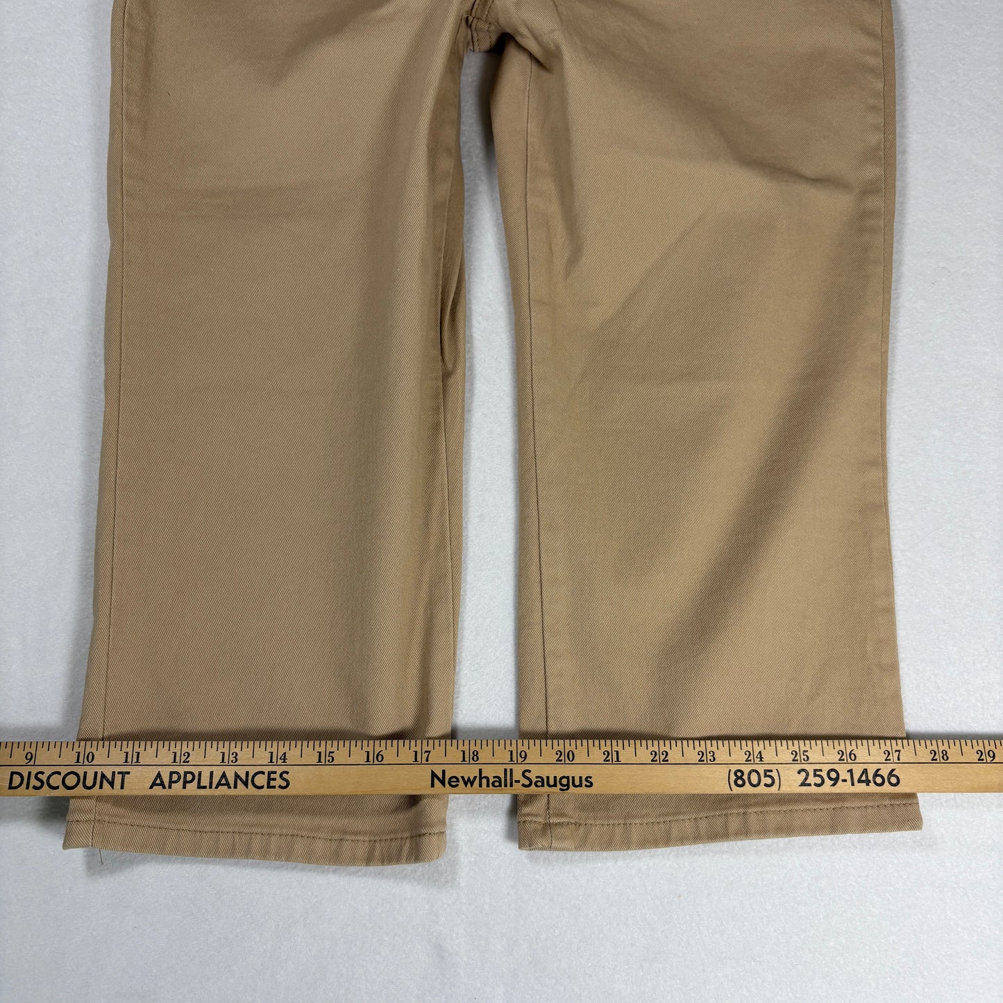 Lee Womens Relaxed Fit Jeans 8M Mid Rise Stretch Khaki Beige Denim Casual